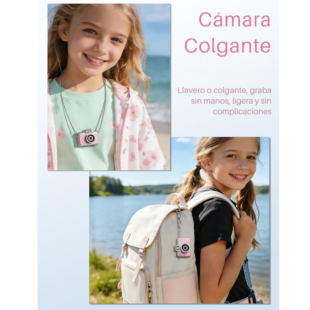 Mini Cámara Digital HD Tipo Collar Portátil